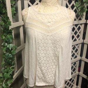 American Eagle Crochet Cut-Out Tank